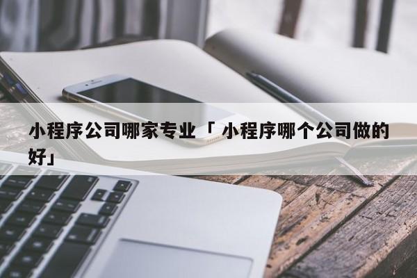 小程序公司哪家专业「 小程序哪个公司做的好」 小程序开发