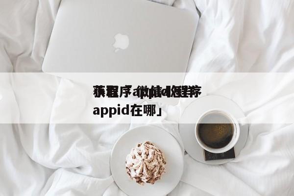 小程序appid怎样
获取「 微信小程序appid在哪」 小程序开发