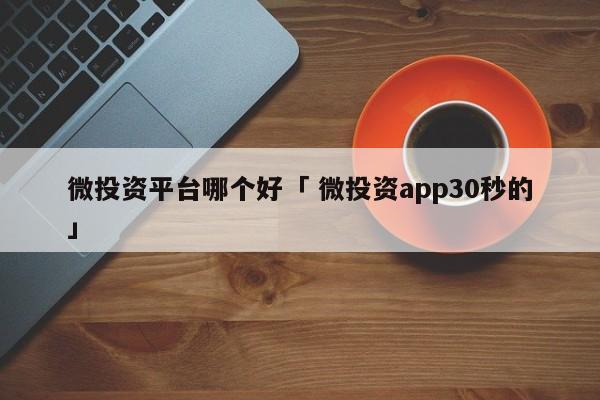 微投资平台哪个好「 微投资app30秒的」 小程序开发